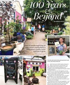 History of Larson’s Garden Center | Larson’s Garden Center and Landscaping Magazine cover featuring Larson’s Garden Center