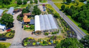 Larson”s Garden Center | Larson’s Garden Center and Landscaping Garden center photo from aerial of compound